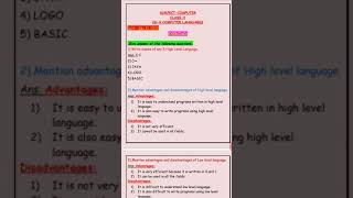 Class-V, Subject- Computer, Chapter-4 Computer Languages.