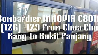 Bombardier INNOVIA C801A (126)-129 From Choa Chu Kang To Bukit Panjang Bombardier INNOVIA C801A (126)-129 From Choa Chu Kang To Bukit Panjang