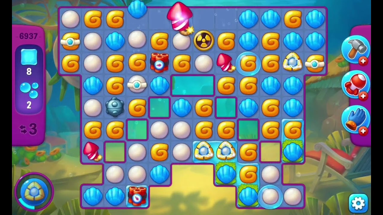 Fishdom Super Hard Level 6937 (No Boosters) 