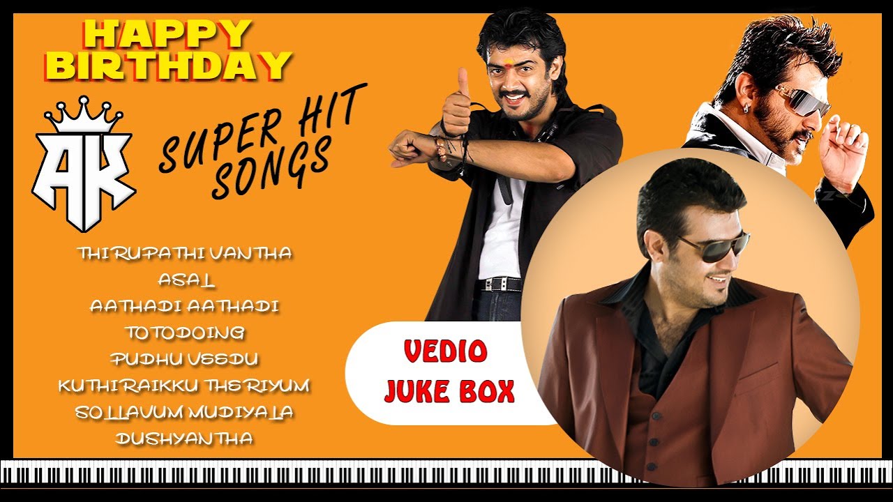 Happy Birthday AK | Thala Ajith Kumar Super Hit Songs | Thirupathi | Aasal