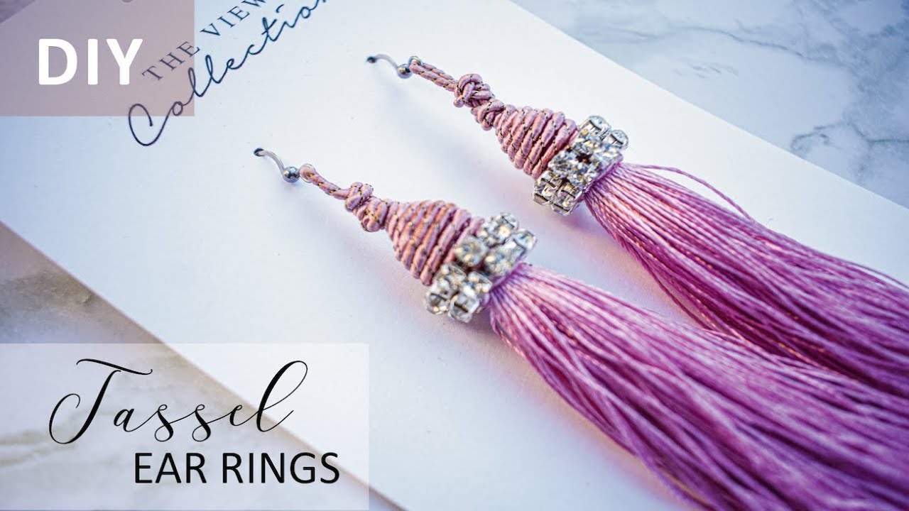 DIY | How to make your own tassel ear rings - YouTube