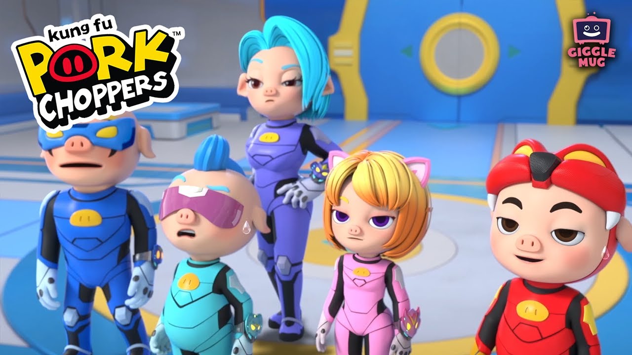 Hero Town | Kung Fu Pork Choppers (13-Minute Cartoon for Kids!)