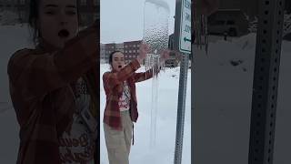 How to satisfactory snow removal #asmr #satisfying #snow #snowfall