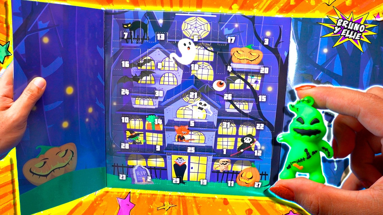 MOEMOE BABY Calendario De Adviento De Halloween – 10 Días De Sorpresas Con 34 Juguetes, Cuenta Atrás Para Niños De 3 A 12 Años, Ideal Para Decorar Y Celebrar