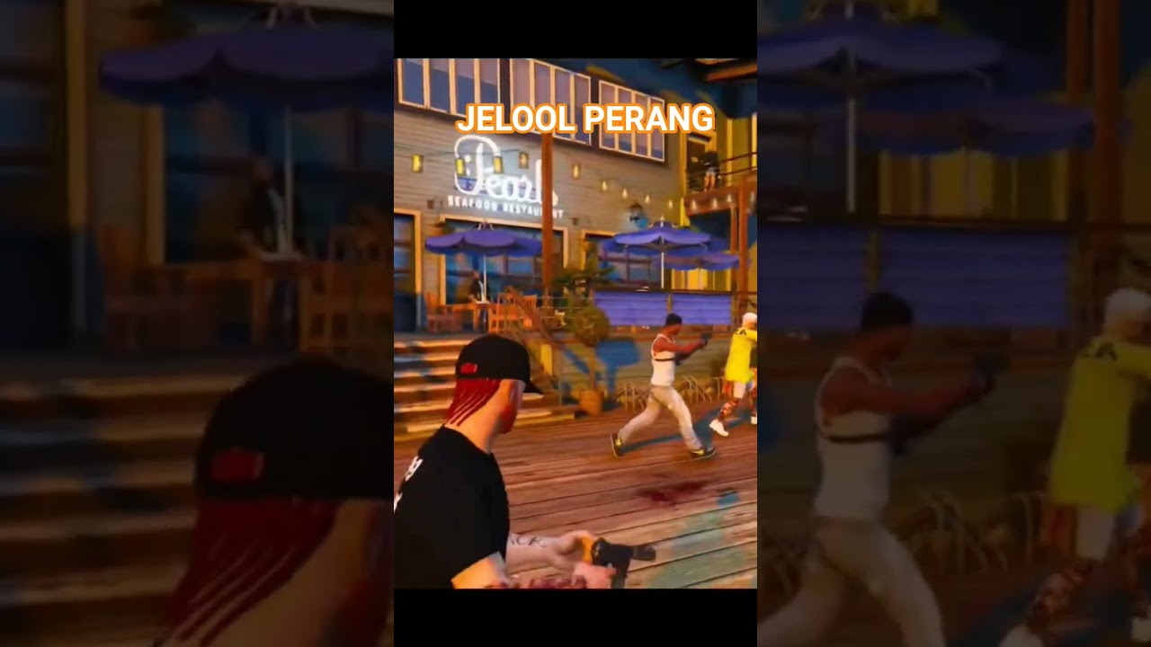 jelool perang di karnaval 