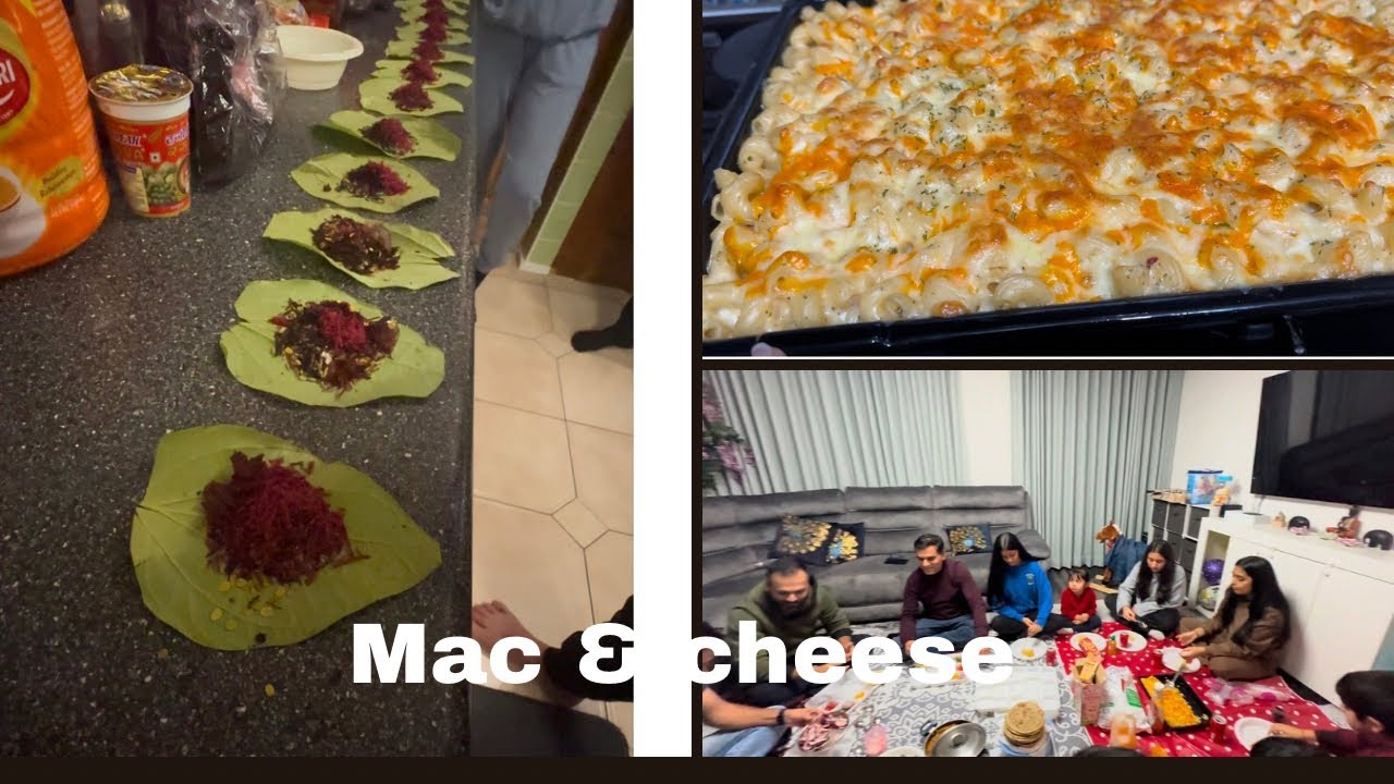 મેક્રોની, બાજરી ના રોટલા 😀 અને મીઠા પાન | Weekend me Desi & Videshi Food Party, Friends ke Ghar!