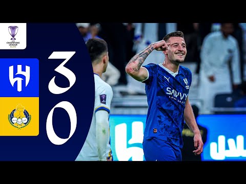 ملخص مباراة الهلال  الغرافة القطري دوري أبطال آسيا للنخبة 2024 2025