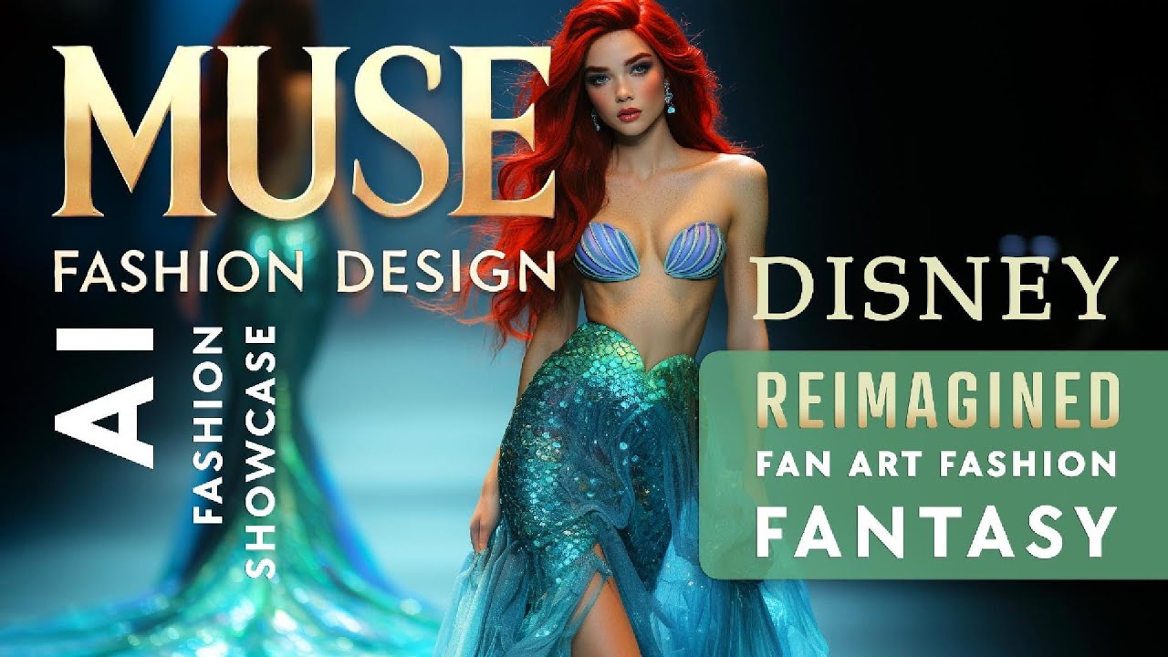 ✨ Disney Reimagined: Fan Art Meets Modern AI Fashion Fantasy 👗👑