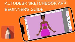 Autodesk Sketchbook App Tutorial for beginners (Beginners Guide for digital fashion illustration)