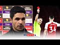 'Unacceptable!' | Mikel Arteta says Granit Xhaka's red card was "even worse" than Nicolas Pepe