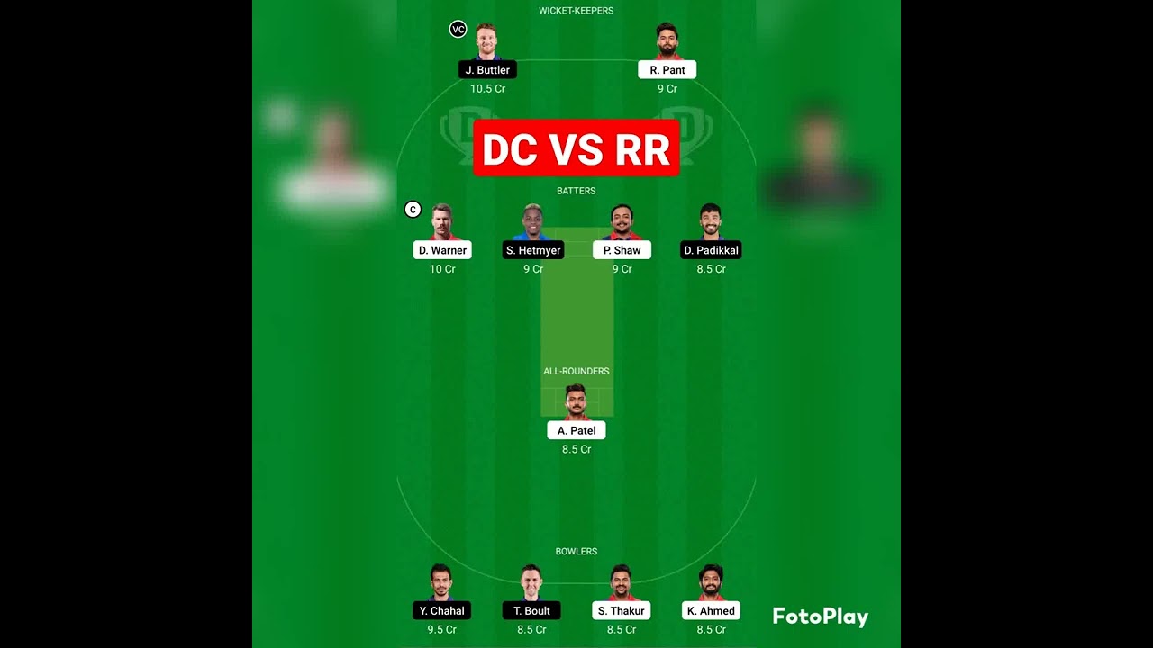 ||DC VS RR Team  