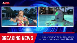 Alien Sighting at the Pool?! 👽✨ Floating Pool Fountain + Bluetooth Speaker Review | Florida Jen