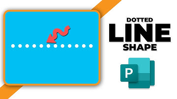 How to insert dotted line shape in Publisher