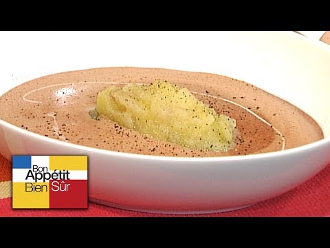 [Recette] Soupe de Boudin, Compote de Pomme Acidulée - Chef Jean Pierre Jacob