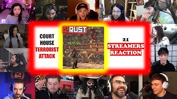 RUST tribals GONE WRONG | Lilypichu court house TERRORIST ATTACK | Streamers REACTION | OTV server