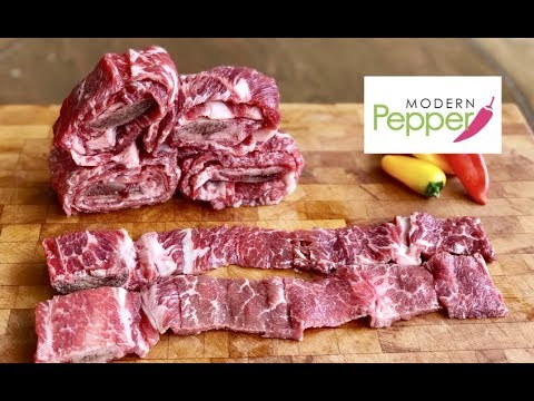 Restaurant Style Korean BBQ Beef Short Ribs GalBi Marinade 왕 갈비 & How To Cut Beef Short Ribs Int