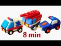 Toys cars all series Police car Fire truck and Ambulance How to mold plasticine figures