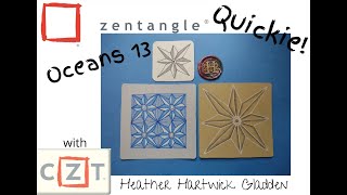 Oceans 13 | Zentangle® Quickie