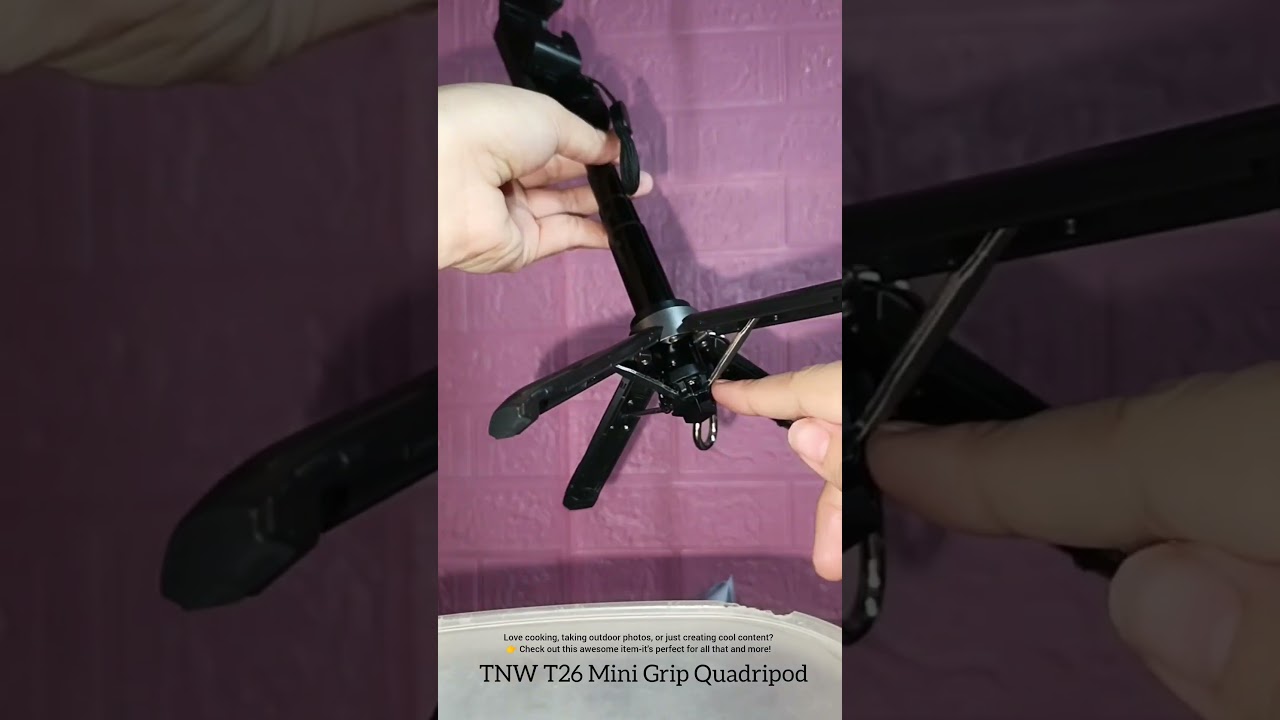 How to stand the TNW T26 Mini Grip Quadripod? Links in the description 👇😊