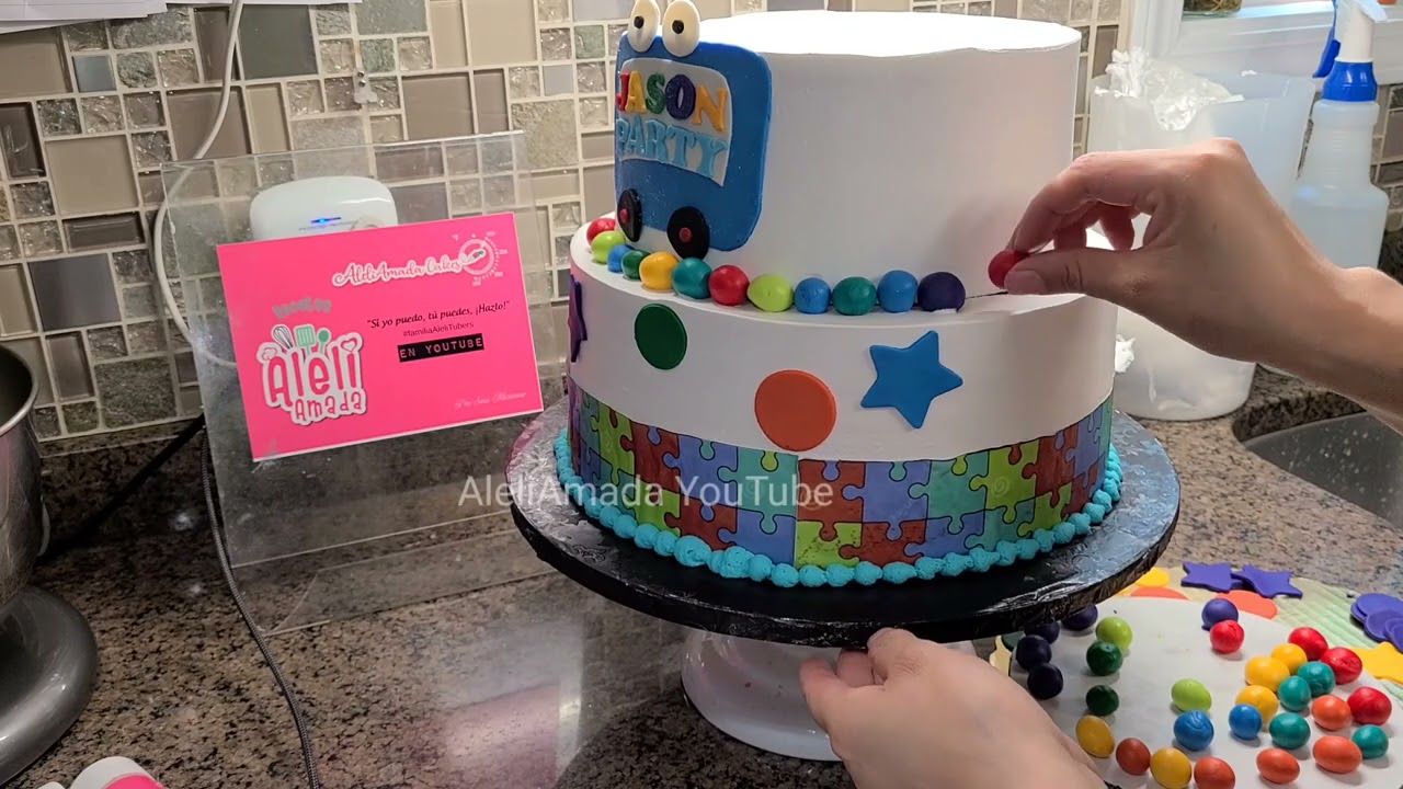 Decoracion de pastel FABULOSO VOCABULARIO | ideas practicas SIN FONDANT ni JUGUETES MINIATURA