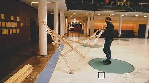 Prototype of asymptotic timber gridshell 2.0