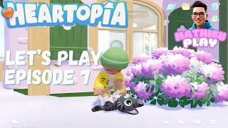 HEARTOPIA EPISODE 7  - PREMIER CHAT  🤗🌸  LET’S PLAY FR screenshot 1