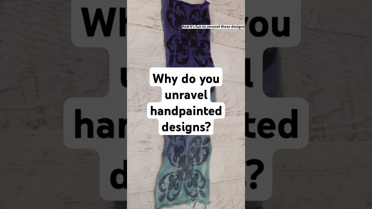 Why bother painting designs on blanks just to unravel them? (ChemKnits FAQ - Sock Blanks Dyeing)