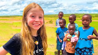 Nastya e Dad Viagem em família à África