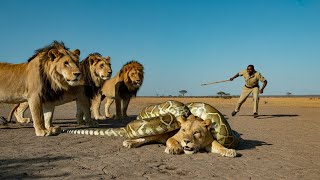Celebrity Man Finds Giant Python Attacking Pregnant Lioness, You Won’t Believe the Lions’ Response! Wealth