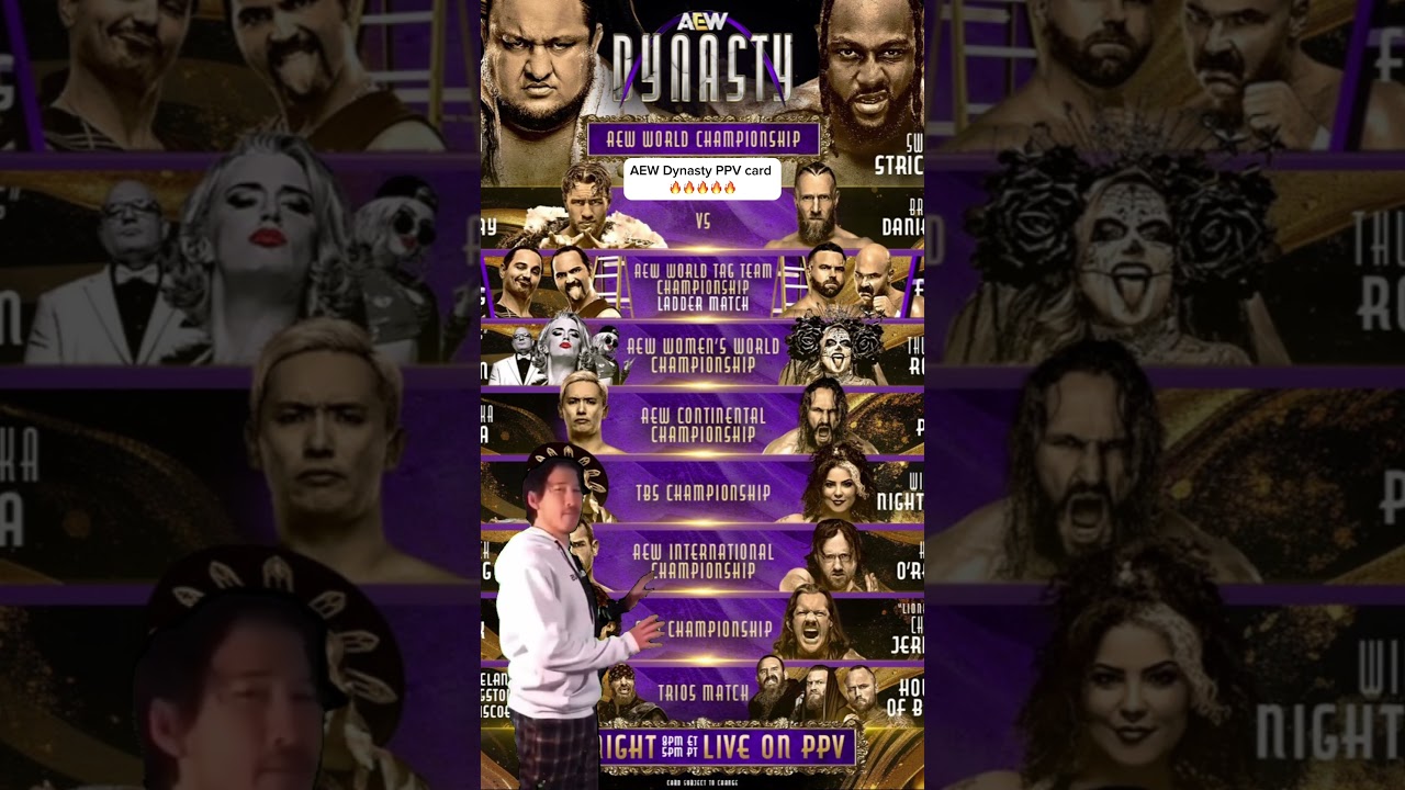 AEW Dynasty PPV card is UNBELIEVABLE #aew #wrestling