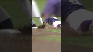 Jose Trevino is fired up to see his alma mater, Oral Roberts, catch a runner stealing 💪 #shorts