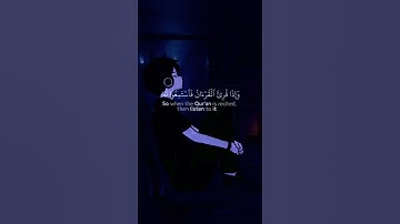 واذا قرئ القران فاستمعوا له💜 وانصتوا قرآن كريم🌼 _راحه #نفسيه اكتب شيء تؤجر عليه💙