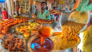 एक बर म 1000 Aloo Tikki Chaat Banta Hai Only Famous Raju Chaat A Indian Street Food