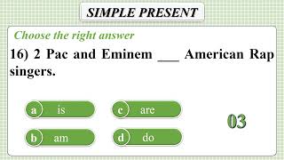Grammar Quiz 2 |Simple Present Tense| could you get ✅ 20/20?