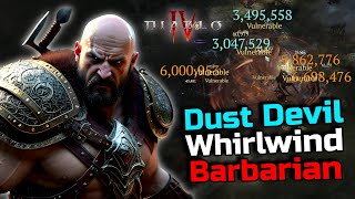 Dust Devil Whirl Wind Barbarian is GREAT, Build Showcase - Diablo 4