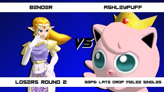 S@PS: Late Drop: Bender vs. ashleypuff Losers Round 2 - Melee Singles
