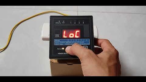 Hướng Dẫn Cài Đặt Bộ Điều Khiển Tụ Bù Cos Phi SK