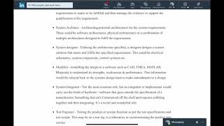The role of a Systems Engineer