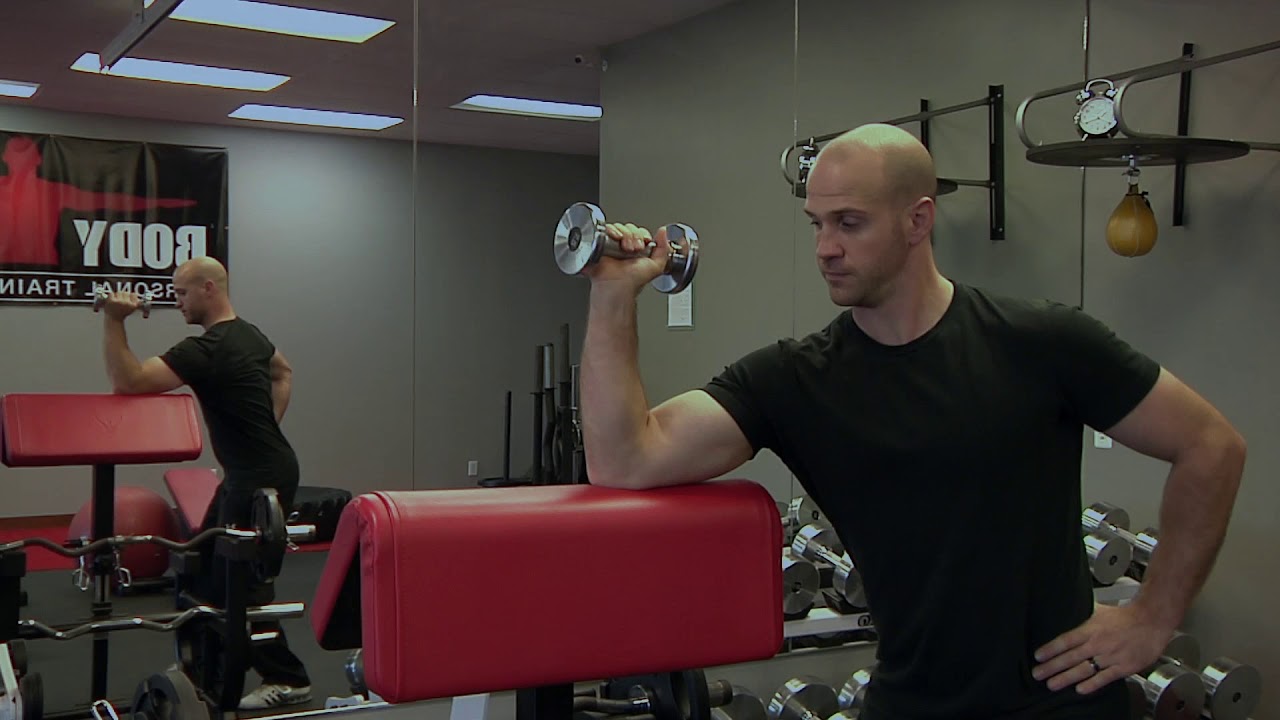 Exercise Tutorial External Rotation Elbow On Scott Bench Youtube