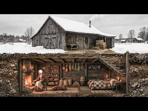 Expelled Before Winter, She Built an Underground Cabin Beneath Her Barn