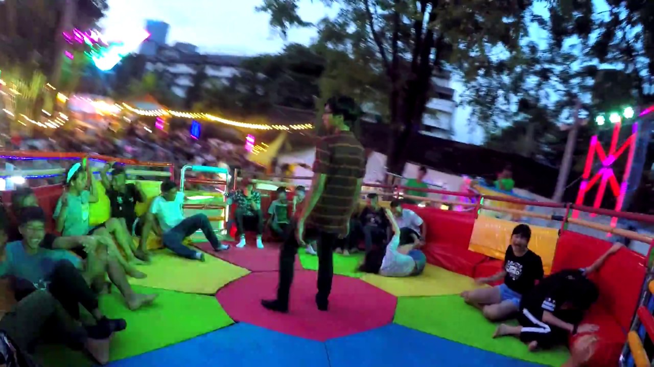 เครื่องเล่น Tagada Disco - งานมินิเกษตรแฟร์ 61 | Tagada Ride at Mini Kaset Fair Festival 2018