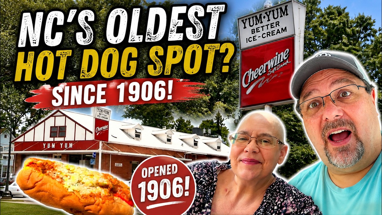 North Carolina's OLDEST Hot Dog Spot?! YUM YUM Better Ice Cream Since 1906!