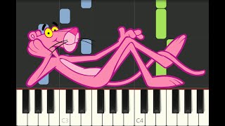 EASY piano tutorial "THE PINK PANTHER THEME" Henry Mancini, 1963, with free sheet music