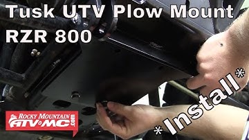 How To Install a Tusk SubZero UTV Snow Plow Mount on a Polaris RZR 800