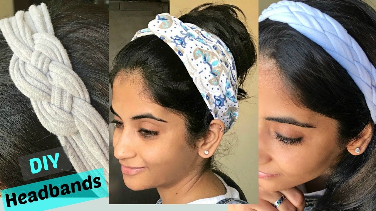 DIY: 3 ways to make stylish headbands from old T-shirts - YouTube