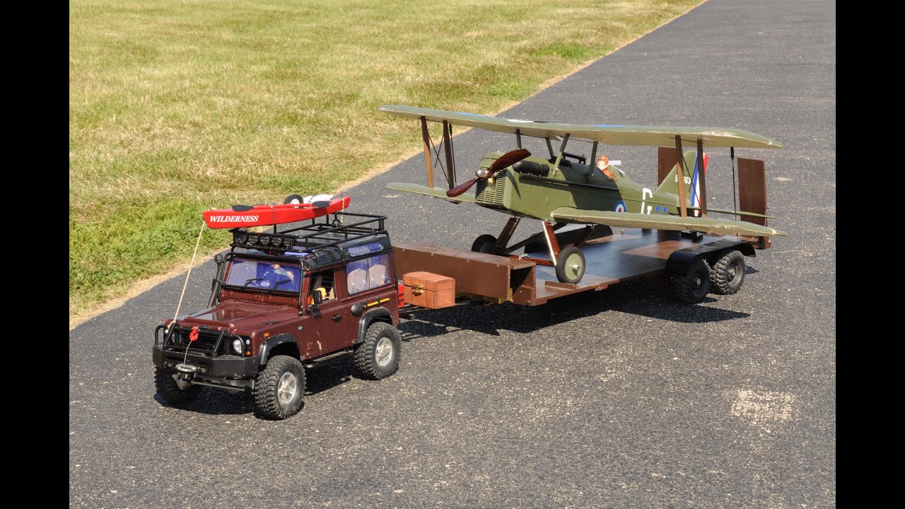 RC D90 Deploys an SE5a on the Runway - YouTube