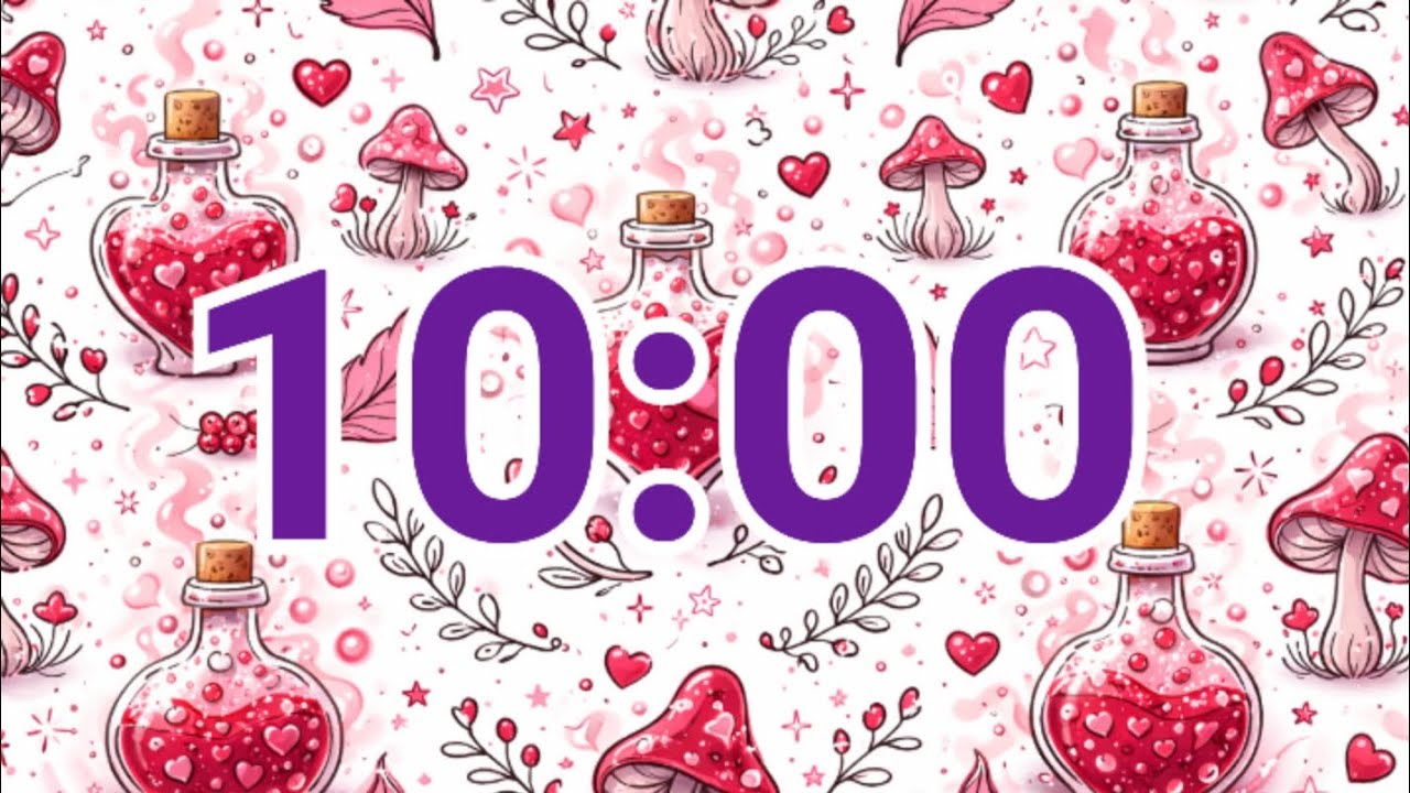 10-Minute Witchy Love Potion Timer | Magical Valentine Focus Time - YouTube