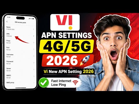 📶Vi APN Settings 4G/5G 2026🚀| Vi New Apn Setting 2026 | Vi Network Problem Solution ✅ /Apn Settings