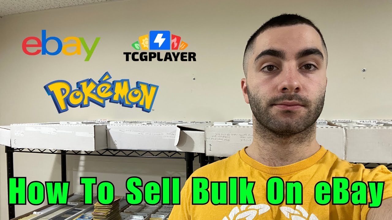 Самый простой способ продать большую партию TCG на eBay с помощью вариативных листингов