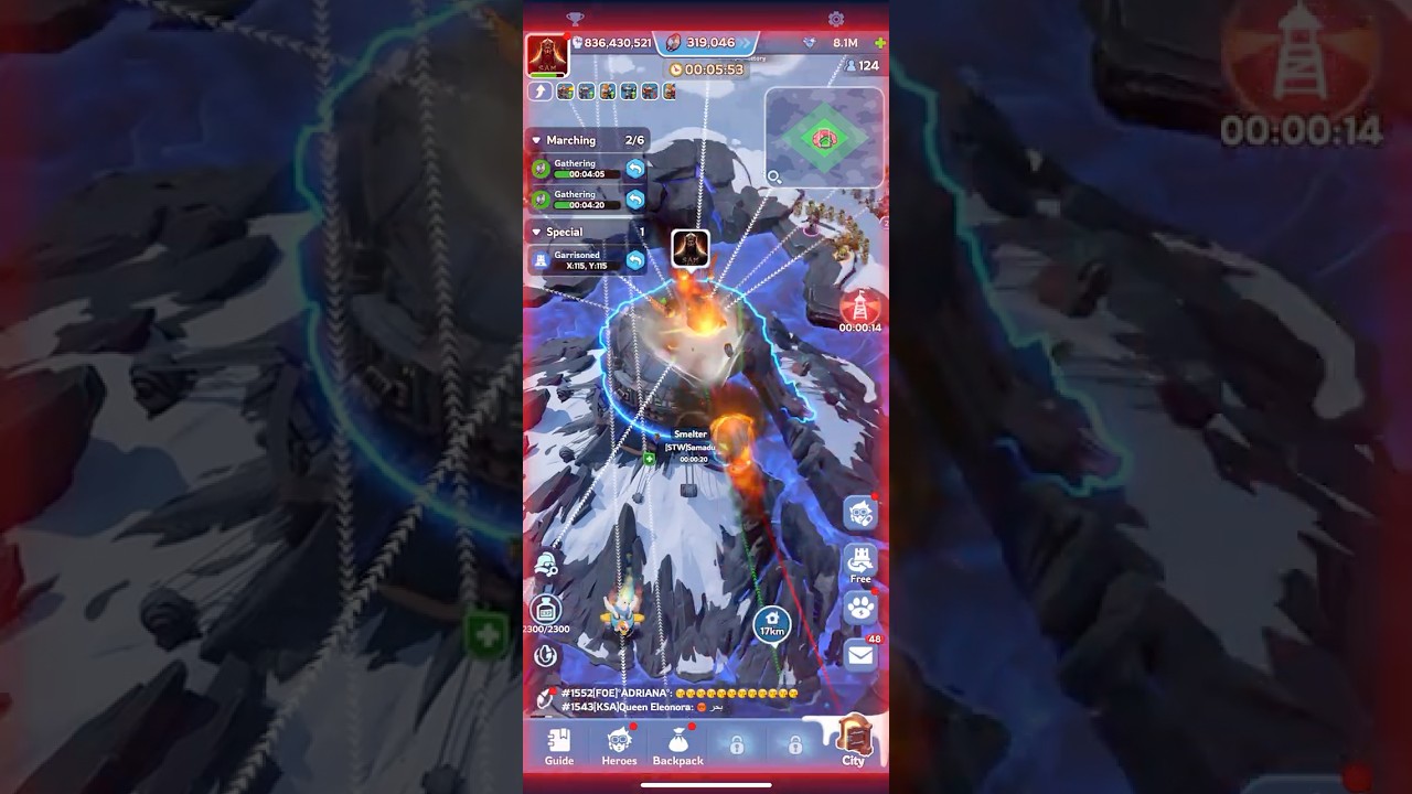 WHALE FIGHTING FOR MIDDLE FROSTFIRE MINE ⭐ NEW SERVER 화이트아웃 서바이벌 